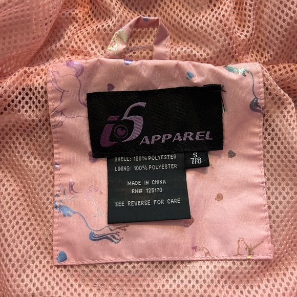 IS Apparel Girls Pink w Unicorns Raincoat with Mesh & Hood

Size S (7/8) - Picture 7 of 7